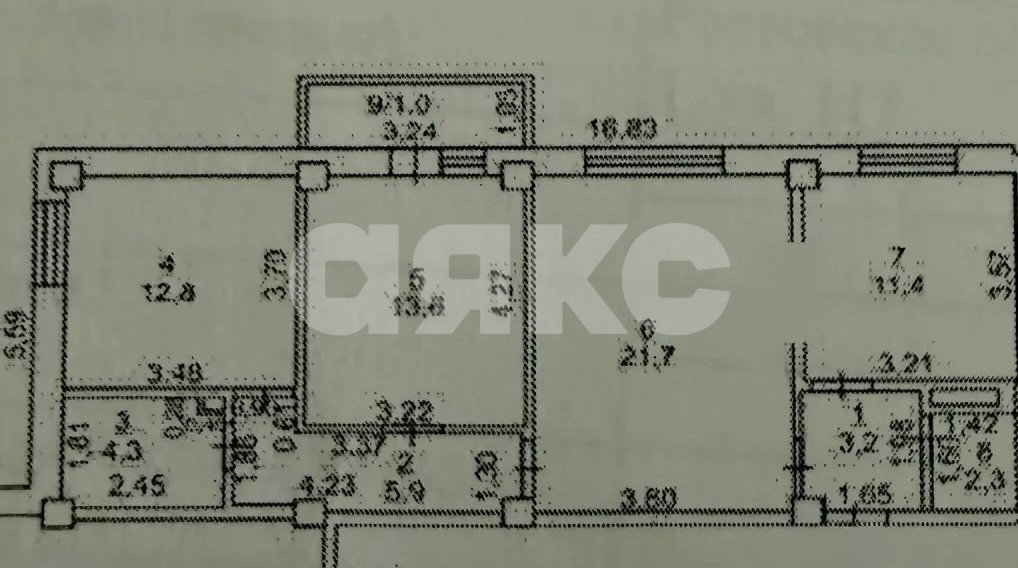 Фото №12: 3-комнатная квартира 78 м² - Батайск, мкр. Северная Звезда, ул. Северная Звезда, 2к2