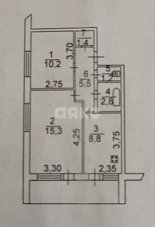Фото №16: 2-комнатная квартира 50 м² - Батайск, ул. Максима Горького, 364
