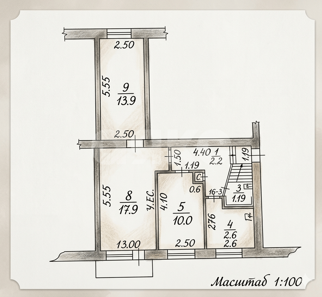 Фото №7: 3-комнатная квартира 64 м² - Батайск, ул. Гайдара, 7