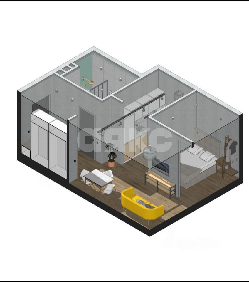 Фото №8: Студия 34 м² - Батайск, ул. Крупской, 5Б