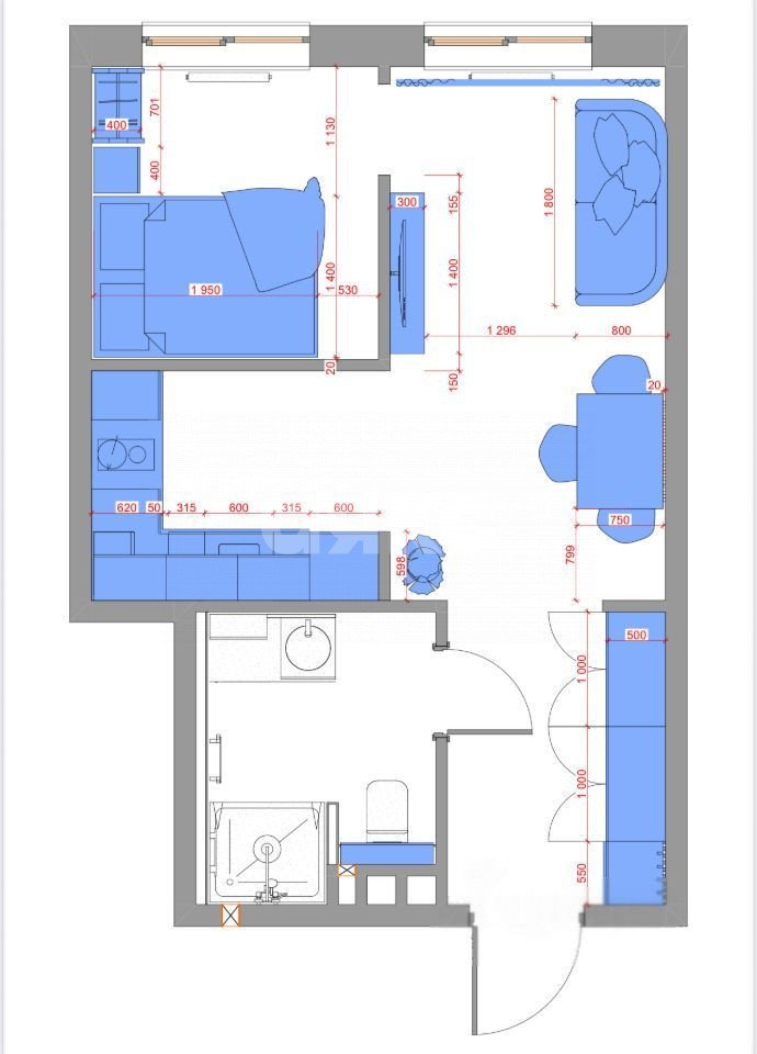 Фото №9: Студия 34 м² - Батайск, ул. Крупской, 5Б