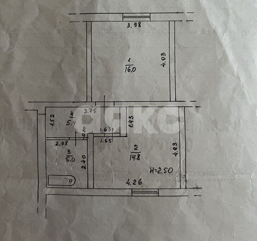 Фото №8: 1-комнатная квартира 41 м² - Горячий Ключ, мкр. Администрация, ул. Ленина, 234А