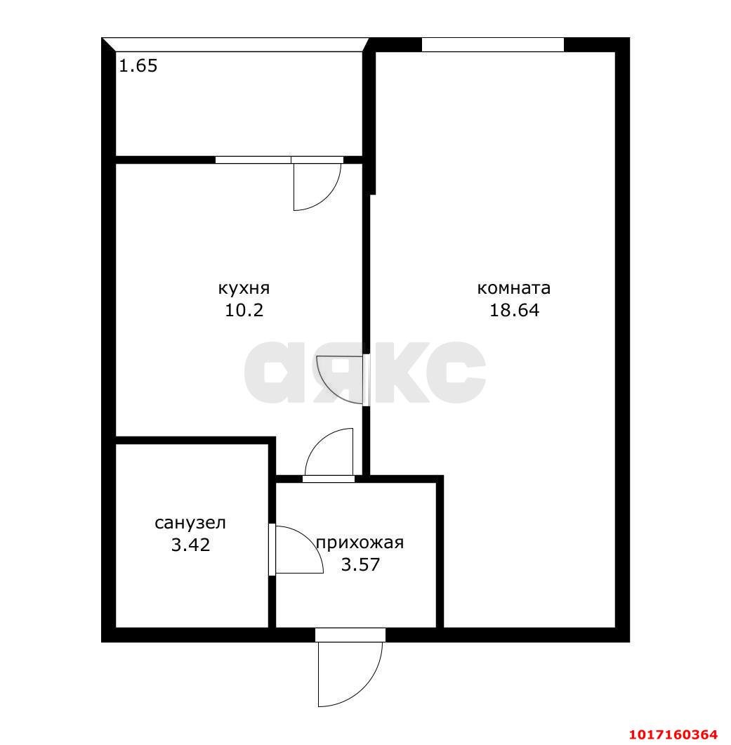 Фото №10: 1-комнатная квартира 38 м² - Краснодар, Прикубанский внутригородской округ, ЖК Славянка, мкр. Славянский, ул. Заполярная, 39к8