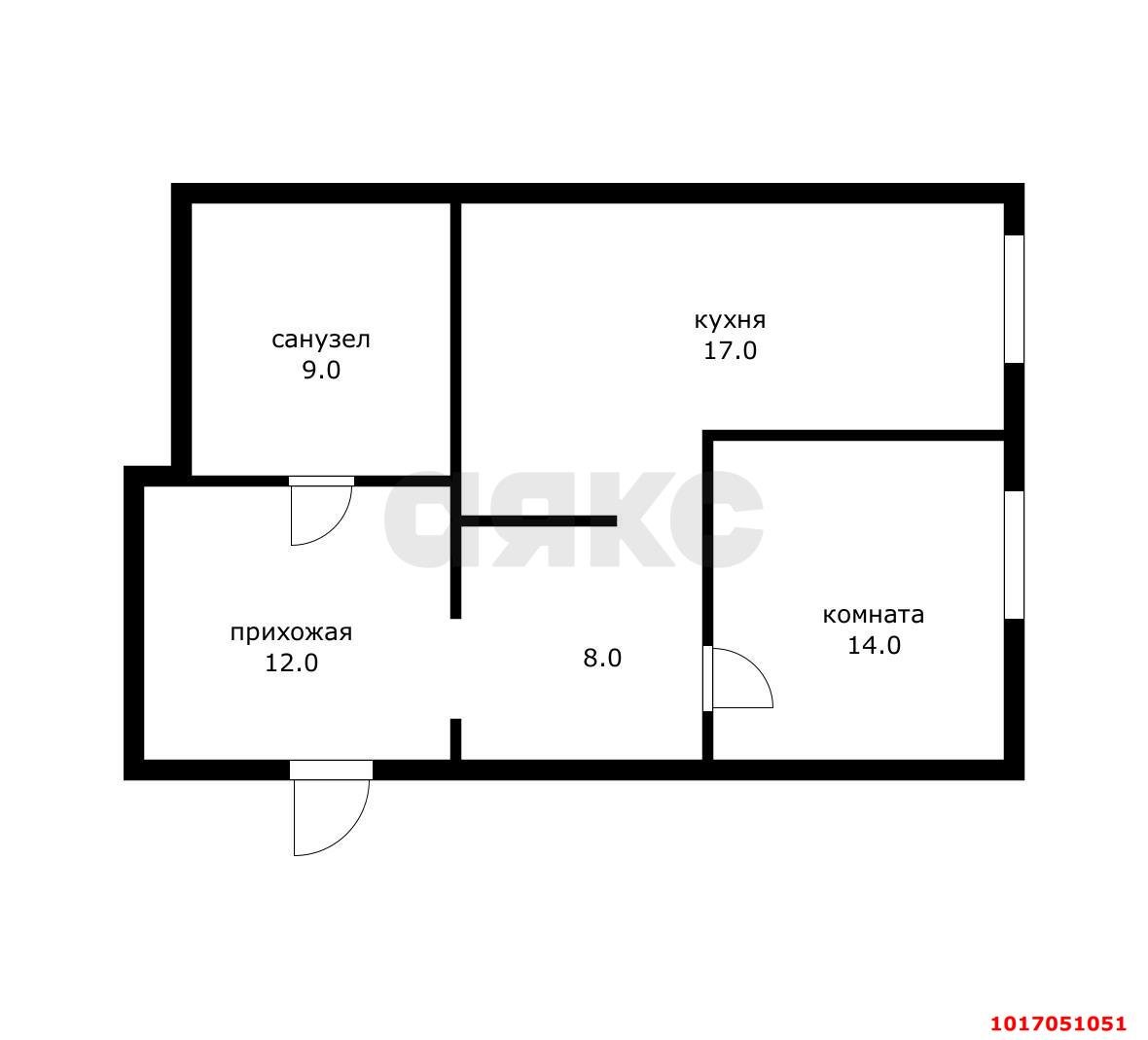 Фото №8: 1-комнатная квартира 53 м² - Краснодар, Карасунский внутригородской округ, мкр. Комсомольский, ул. Уральская, 115