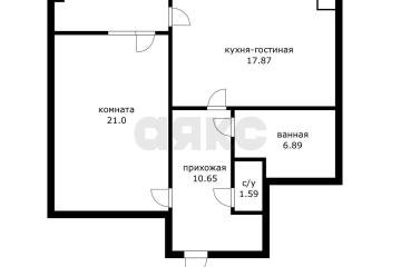 Фото №1: 1-комнатная квартира 58 м² - Краснодар, мкр. Восточно-Кругликовский, ул. Черкасская, 67