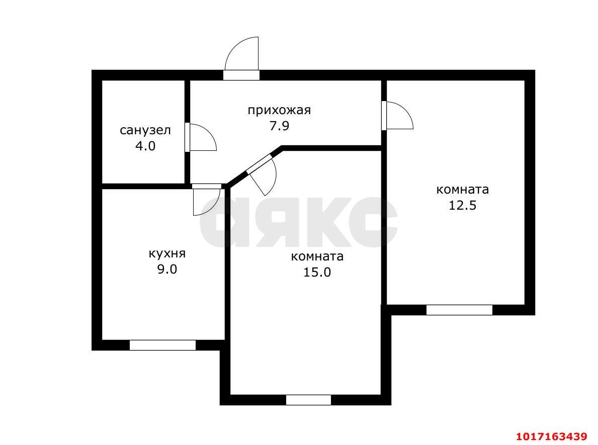 Фото №8: 2-комнатная квартира 48 м² - Краснодар, Прикубанский внутригородской округ, мкр. ЖК Прованс, ул. Генерала Петрова, 25