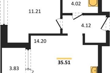 Фото №1: 1-комнатная квартира 35 м² - Краснодар, мкр. жилой квартал Патрики,