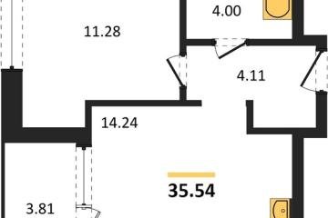 Фото №1: 1-комнатная квартира 35 м² - Краснодар, мкр. жилой квартал Патрики,