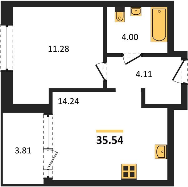 Фото №1: 1-комнатная квартира 35 м² - Краснодар, Карасунский внутригородской округ, Хлопчато-бумажный Комбинат, мкр. жилой квартал Патрики