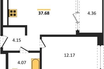 Фото №1: 1-комнатная квартира 37 м² - Краснодар, мкр. жилой квартал Патрики,