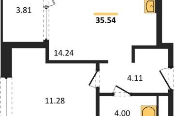 Фото №1: 1-комнатная квартира 35 м² - Краснодар, мкр. жилой квартал Патрики, 