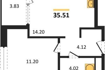 Фото №1: 1-комнатная квартира 35 м² - Краснодар, мкр. жилой квартал Патрики, 