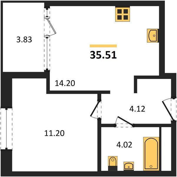 Фото №1: 1-комнатная квартира 35 м² - Краснодар, Карасунский внутригородской округ, Хлопчато-бумажный Комбинат, мкр. жилой квартал Патрики