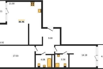 Фото №1: 3-комнатная квартира 86 м² - Краснодар, мкр. жилой квартал Патрики, 