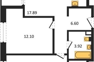 Фото №1: 2-комнатная квартира 61 м² - Краснодар, мкр. жилой квартал Патрики,