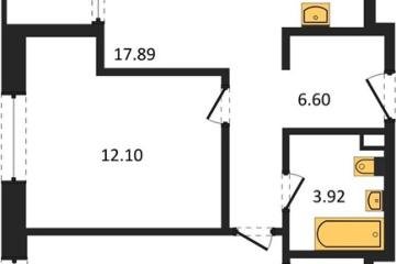 Фото №1: 2-комнатная квартира 61 м² - Краснодар, мкр. жилой квартал Патрики,