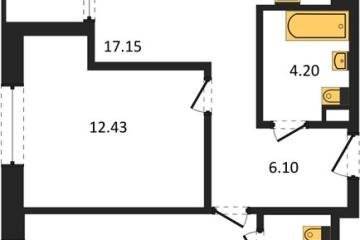 Фото №1: 2-комнатная квартира 61 м² - Краснодар, мкр. жилой квартал Патрики,