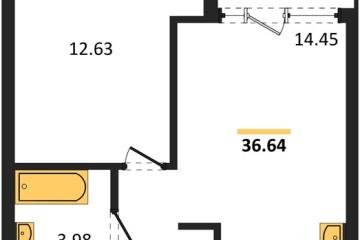 Фото №1: 1-комнатная квартира 36 м² - Краснодар, мкр. жилой квартал Патрики,