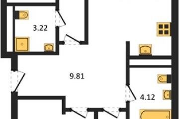 Фото №1: 3-комнатная квартира 78 м² - Краснодар, мкр. жилой квартал Патрики, 