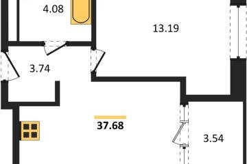 Фото №1: 1-комнатная квартира 37 м² - Краснодар, мкр. жилой квартал Патрики, 