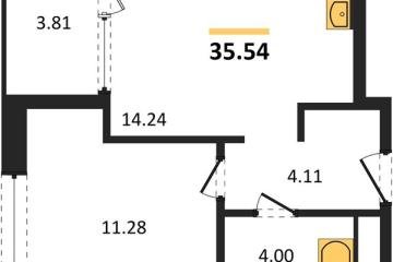 Фото №1: 1-комнатная квартира 35 м² - Краснодар, мкр. жилой квартал Патрики, 