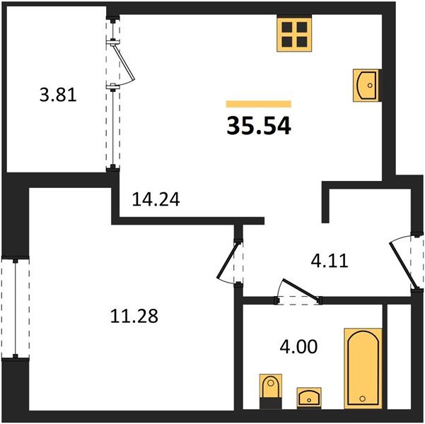 Фото №1: 1-комнатная квартира 35 м² - Краснодар, Карасунский внутригородской округ, Хлопчато-бумажный Комбинат, мкр. жилой квартал Патрики