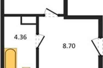 Фото №1: 1-комнатная квартира 48 м² - Тихорецк, мкр. квартал Новый Городок, ул. Краснооктябрьская, 60
