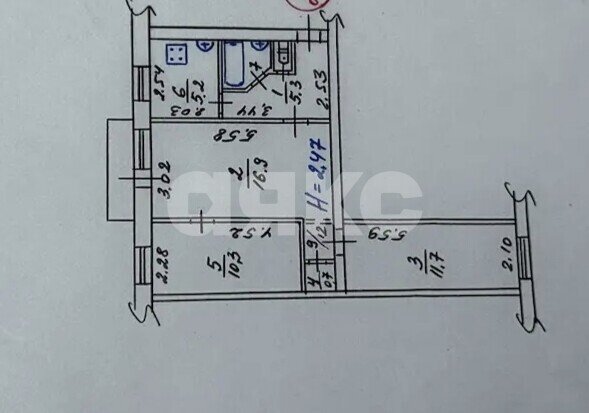 Фото №14: 3-комнатная квартира 54 м² - Мариуполь, р. Ильичёвский, ул. Сеченова, 78