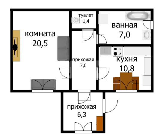 Фото №20: Дом 53 м² + 6.5 сот. - Песчаный, п. коттеджный  Понтийский, ул. Киевская