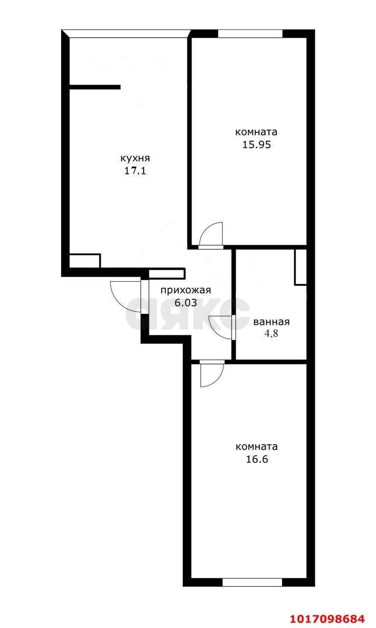 Фото №15: 2-комнатная квартира 60 м² - Краснодар, Прикубанский внутригородской округ, мкр. жилой комплекс Архитектор, ул. Наставников, 12к1