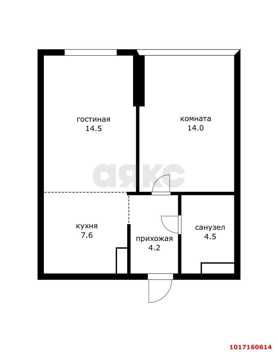 Фото №13: 1-комнатная квартира 40 м² - Краснодар, Прикубанский внутригородской округ, мкр. жилой комплекс Югге, ул. имени Бориса Розинга, 2