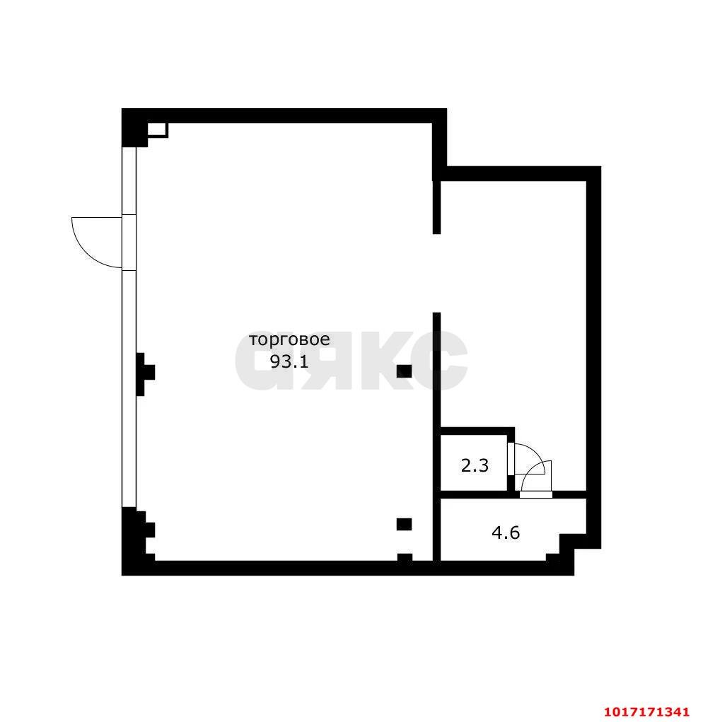 Фото №2: Торговое помещение 100 м² - Динская, мкр. жилой комплекс Белые Росы, ул. Красная, 162/2к1