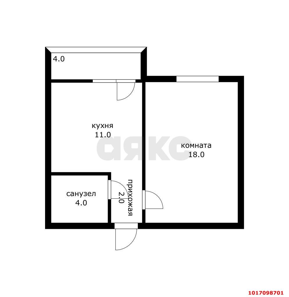 Фото №9: 1-комнатная квартира 39 м² - Краснодар, Карасунский внутригородской округ, ж/м Пашковский, ул. Ярославского, 68