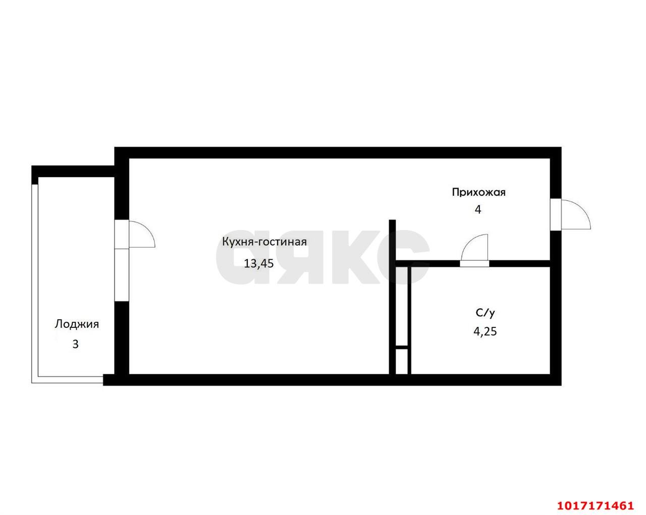 Фото №4: Студия 23 м² - Яблоновский, мкр. жилой комплекс Вектор, ул. Базовская, 21к1