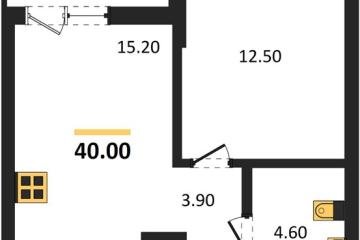 Фото №1: 1-комнатная квартира 40 м² - Краснодар, мкр. Прикубанский внутригородской округ, 