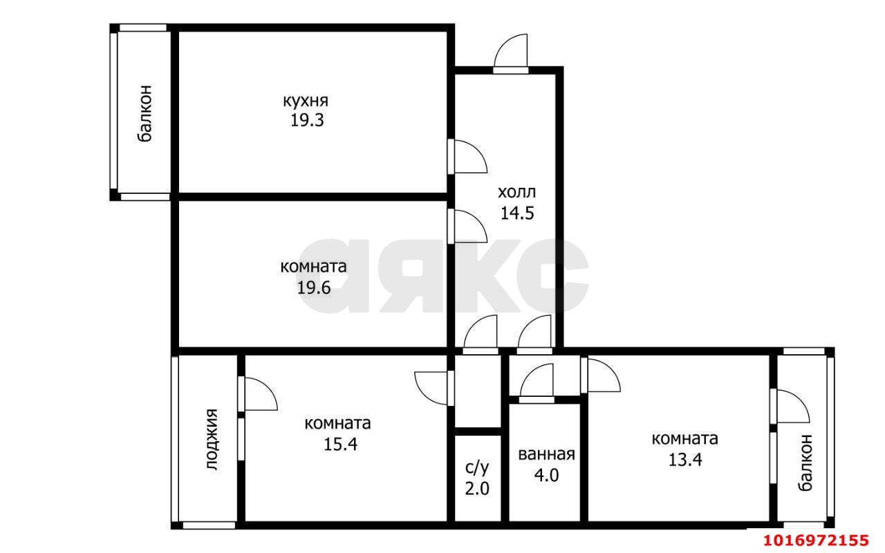 Фото №20: 3-комнатная квартира 102 м² - Краснодар, Прикубанский внутригородской округ, мкр. Восточно-Кругликовский, ул. Героев-Разведчиков, 26/4