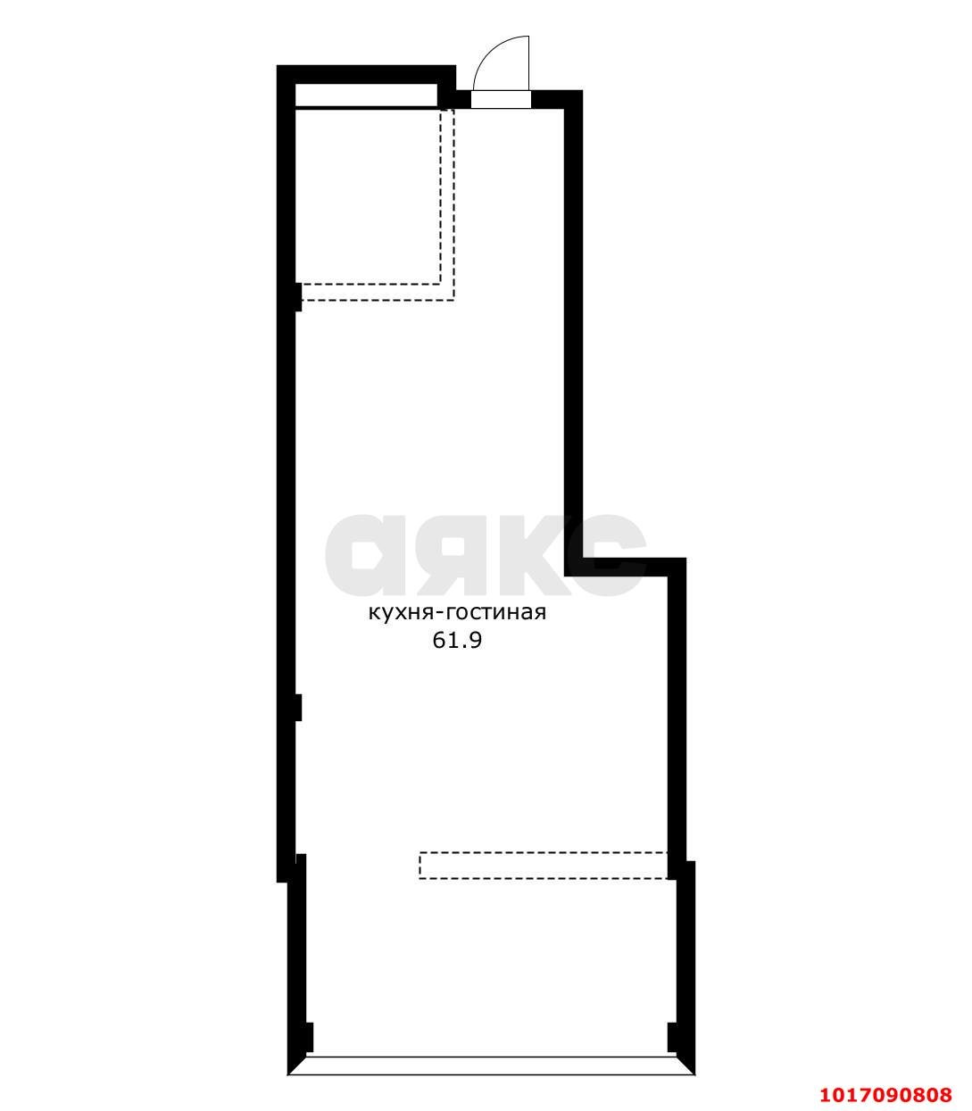 Фото №6: 2-комнатная квартира 62 м² - Краснодар, Западный внутригородской округ, мкр. Центральный, ул. Чкалова, 8