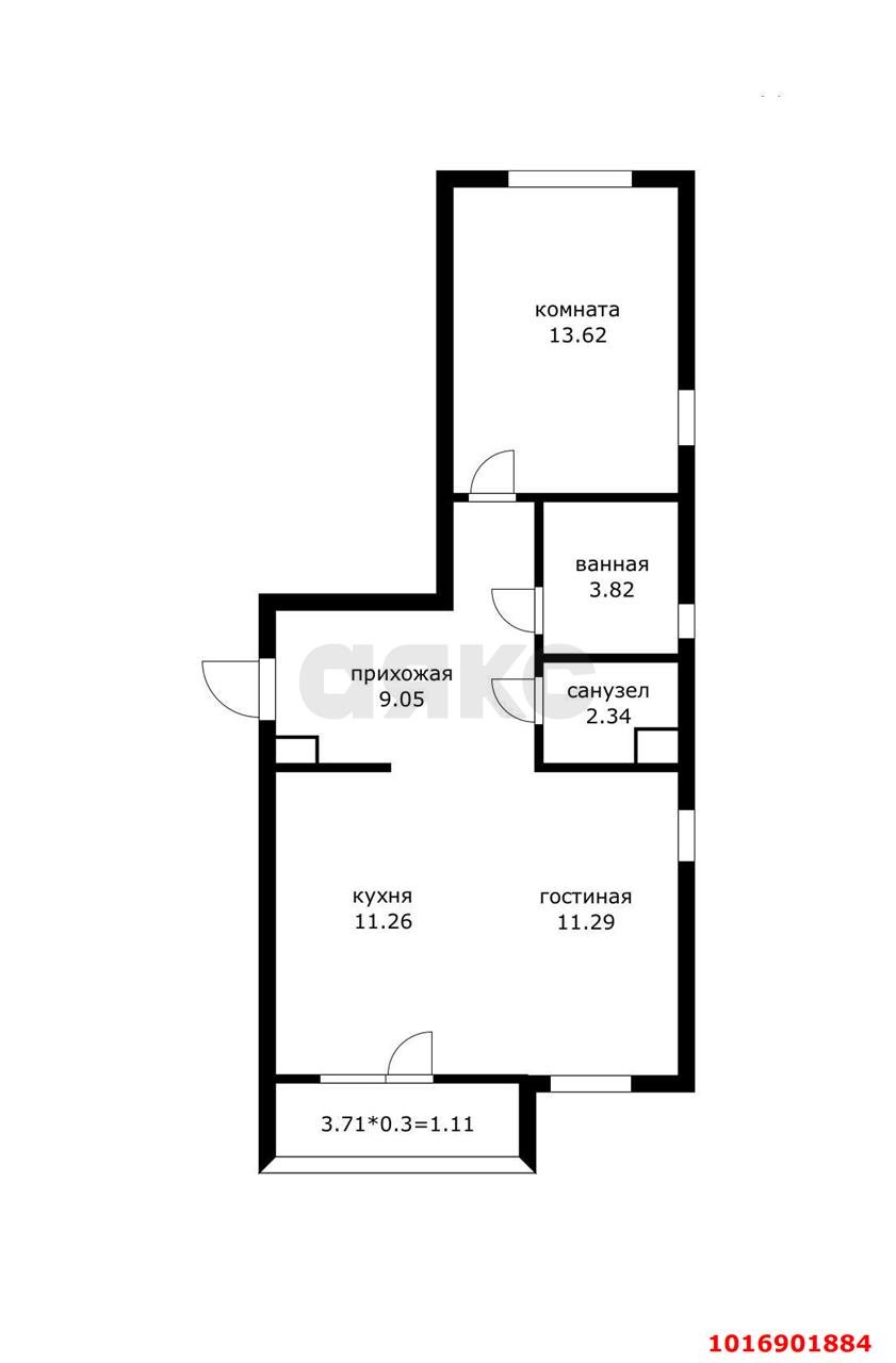 Фото №18: 2-комнатная квартира 55 м² - Краснодар, Прикубанский внутригородской округ, мкр. жилой комплекс Облака, ул. имени Генерала Корнилова, 9к1