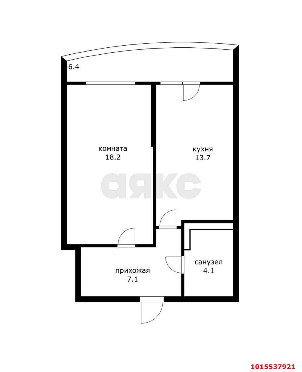 Фото №3: 1-комнатная квартира 50 м² - Краснодар, Карасунский внутригородской округ, Комсомольский, мкр. ЖК Сормовский, ул. Сормовская, 202/1
