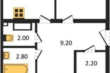 Фото №1: 3-комнатная квартира 82 м² - Краснодар, мкр. жилой комплекс Самолёт-6,