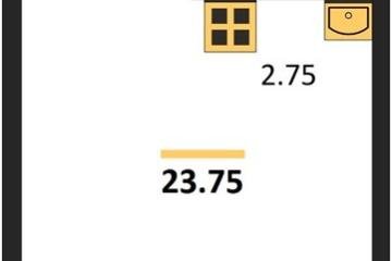 Фото №1: Студия 23 м² - Краснодар, мкр. Музыкальный, ул. Российская, 257/7