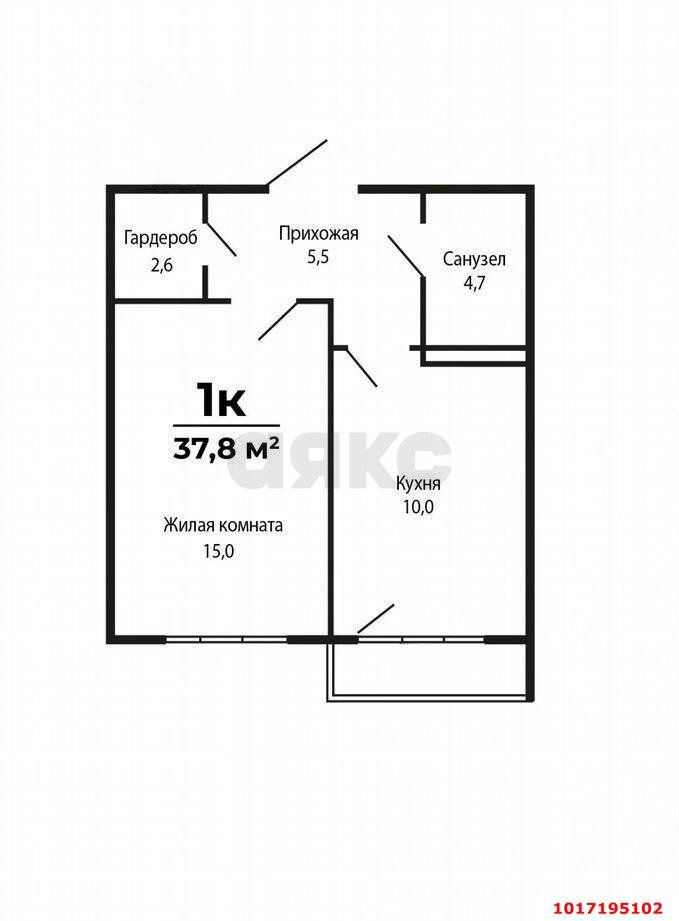 Фото №10: 1-комнатная квартира 37 м² - Краснодар, Карасунский внутригородской округ, жилой комплекс Виктория, мкр. Хлопчато-бумажный Комбинат, ул. Дунайская, 53