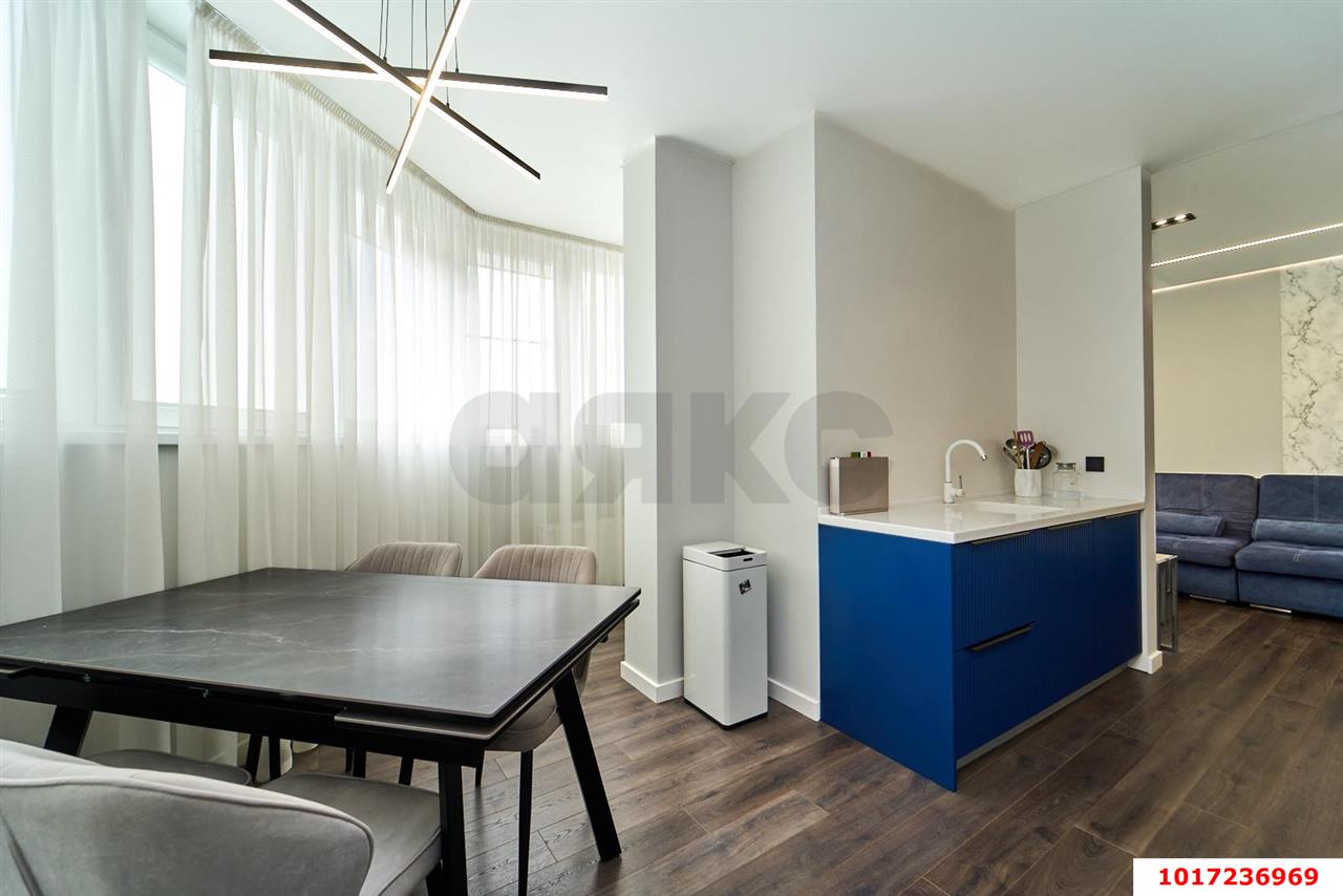 Фото №4: 3-комнатная квартира <span class="whitespace-nowrap">90 м²</span>, <span class="whitespace-nowrap">4/26 эт.</span> - Краснодар, Прикубанский внутригородской округ, Фестивальный, мкр. ЖК На Высоте, ул. Каляева, 263/4к2