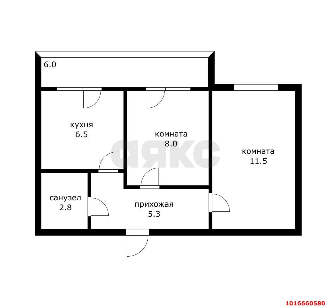 Фото №15: 2-комнатная квартира 40 м² - Новая Адыгея, мкр. жилой комплекс Родной Дом, ул. Бжегокайская, 31/6к4