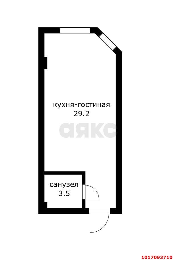 Фото №11: 1-комнатная квартира 29 м² - Яблоновский, пер. 2-й Первомайский, 17/1