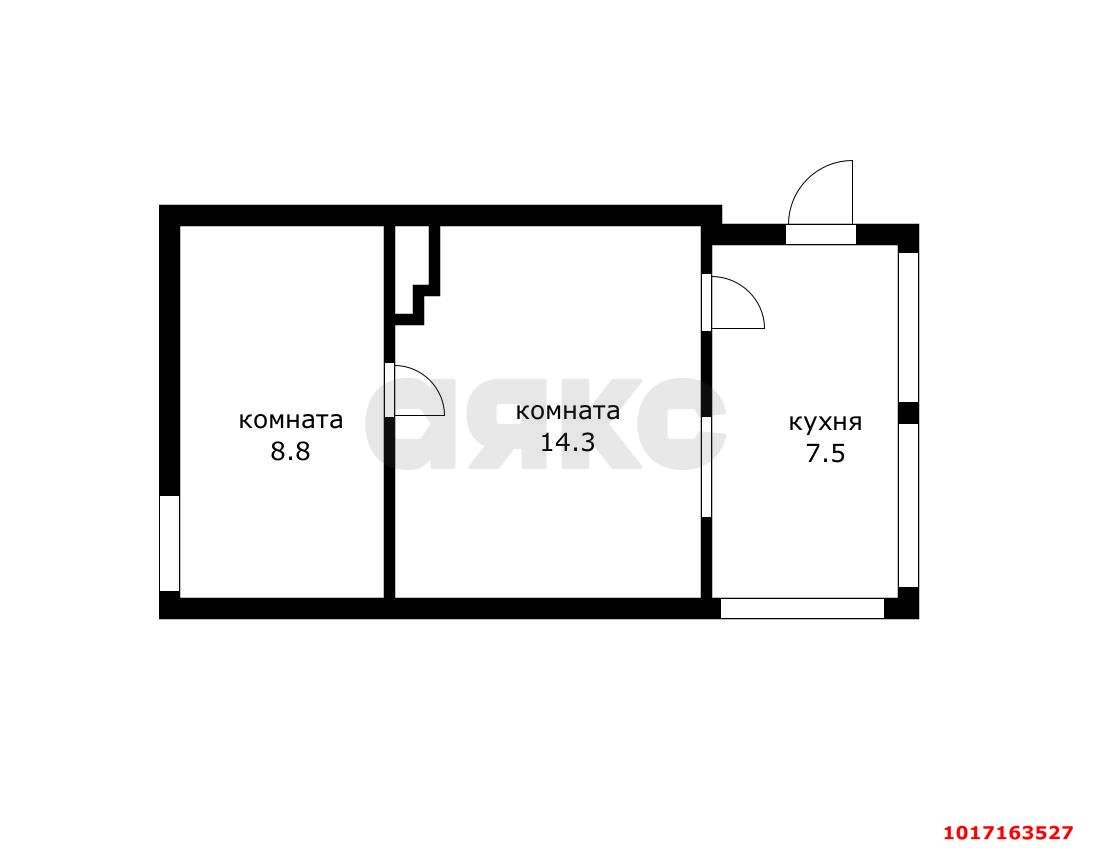 Фото №11: 2-комнатная квартира 30 м² - Краснодар, Центральный внутригородской округ, мкр. Центральный, ул. Коммунаров, 110