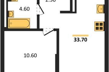 Фото №1: 1-комнатная квартира 33 м² - Краснодар, мкр. Прикубанский внутригородской округ,