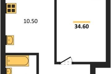 Фото №1: 1-комнатная квартира 34 м² - Краснодар, мкр. Прикубанский внутригородской округ,