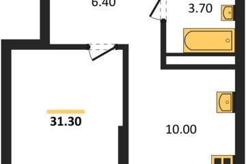 Фото №1: 1-комнатная квартира 31 м² - Краснодар, мкр. Прикубанский внутригородской округ,