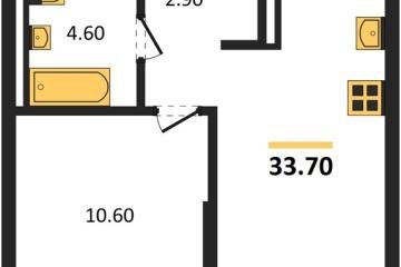 Фото №1: 1-комнатная квартира 33 м² - Краснодар, мкр. Прикубанский внутригородской округ,